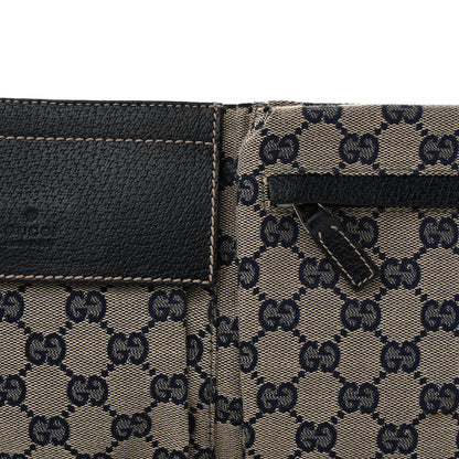 Gucci GG Monogram Web Double Pocket Belt Bag Navy 8 of 14