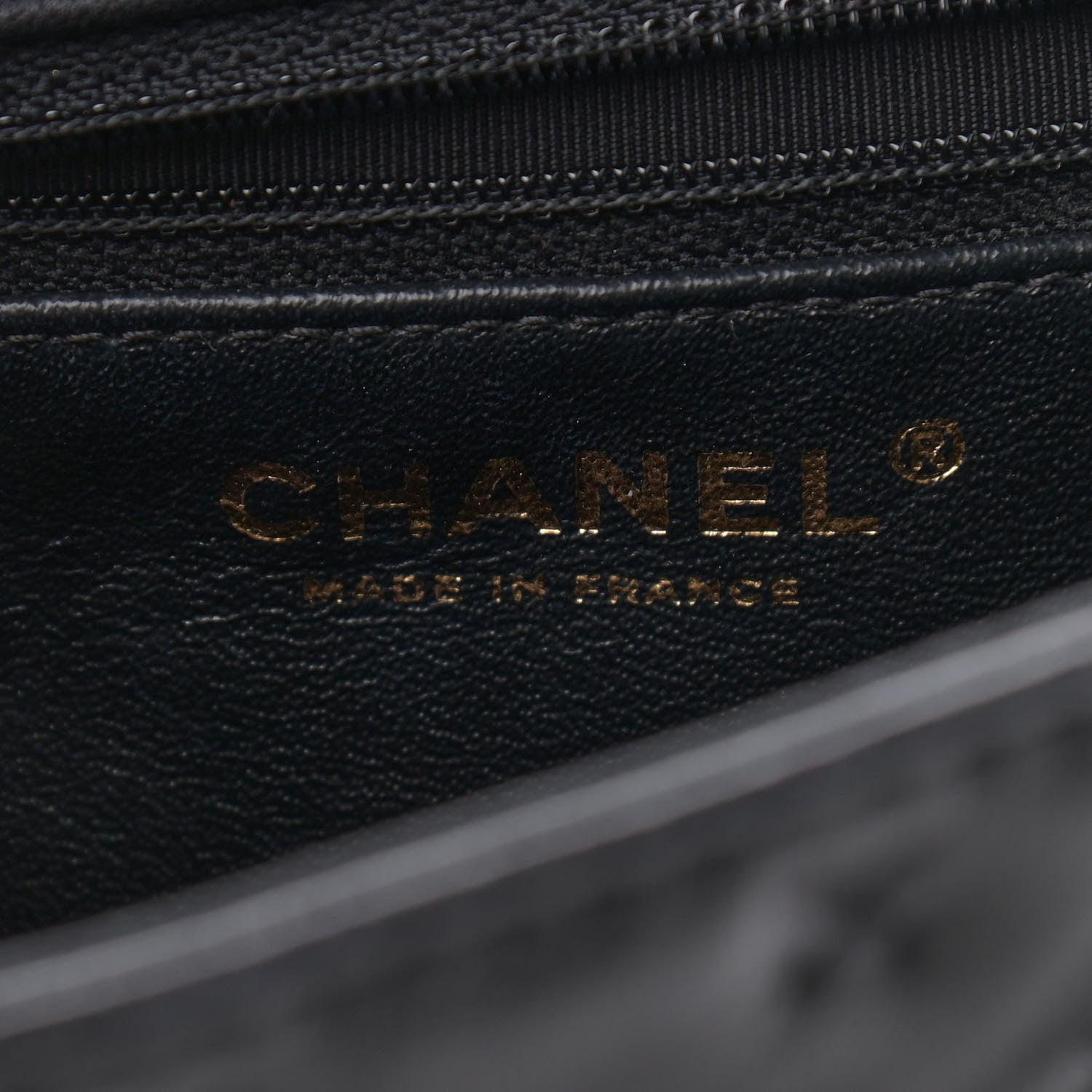 Chanel Lambskin Cross Stitch Small Coco Handle Flap Dark Black 8 of 10