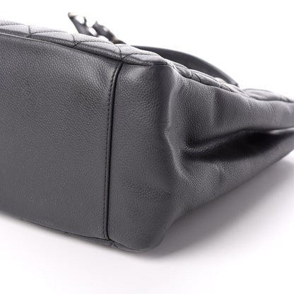 Chanel Caviar Quilted Grand Shopping Tote GST Dark Grey 10 of 10