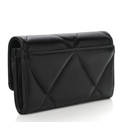 Chanel Lambskin Quilted Chanel 19 Flap Wallet Black 3 of 14