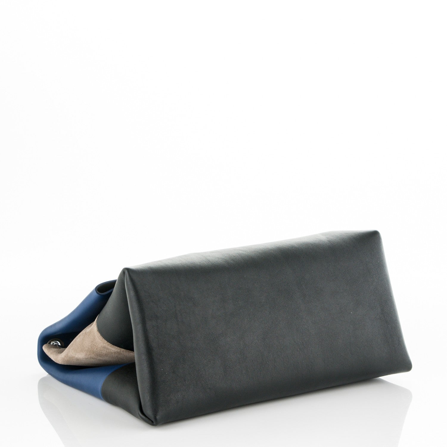 Celine Calfskin Suede All Soft Shoulder Bag Cobalt 5 of 7