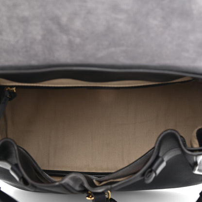 Chloe Calfskin Medium Owen Flap Bag Full Blue 5 of 14