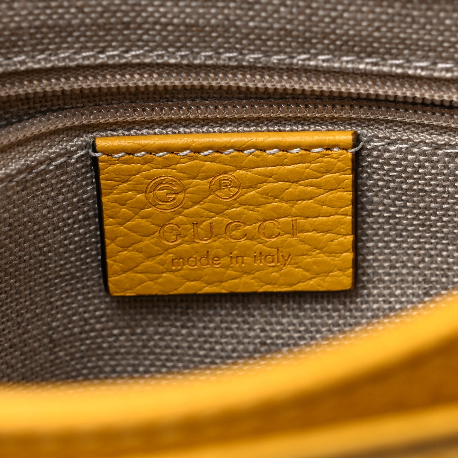Gucci Dollar Calfskin Interlocking G Crossbody Bag New Buttercup 6 of 9