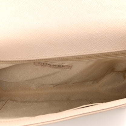 Chanel Caviar Quilted New Medium Boy Flap Beige 6 of 10