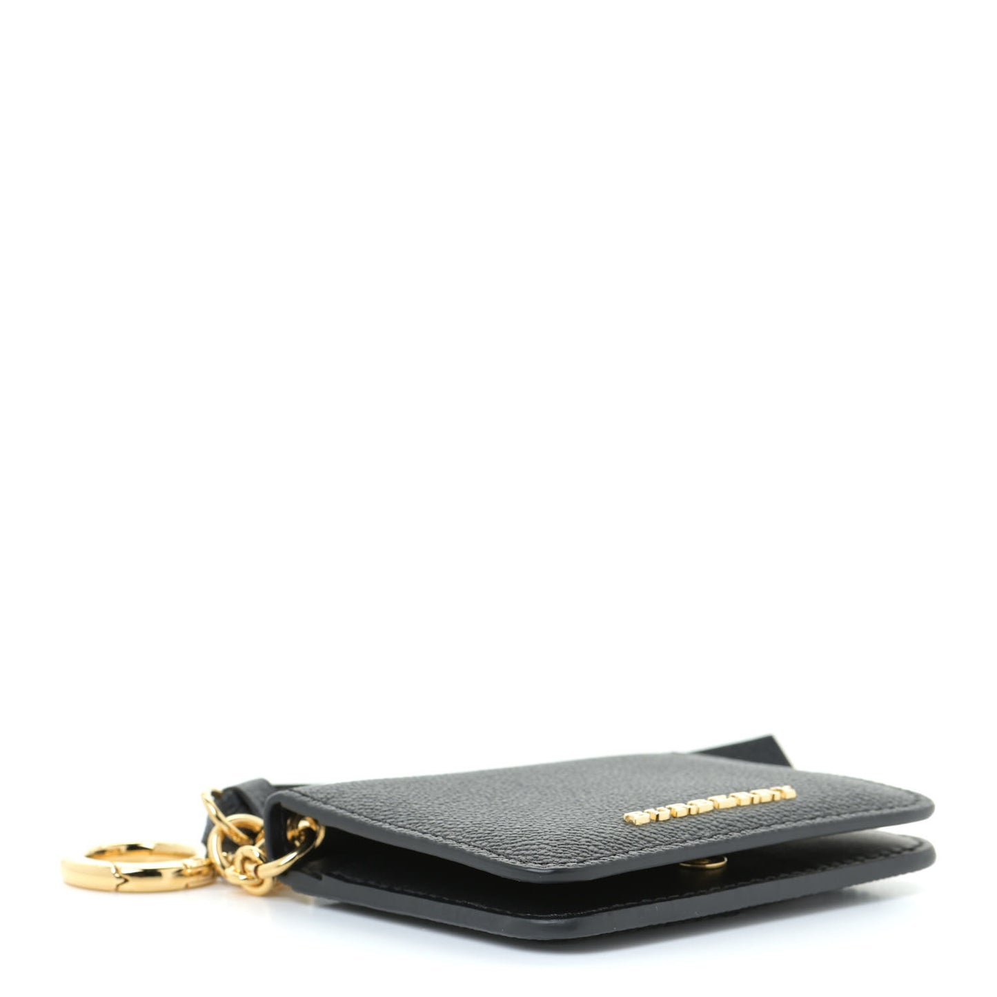 Soft Grain Calfskin Haymarket Check Camberwell Card Case Black