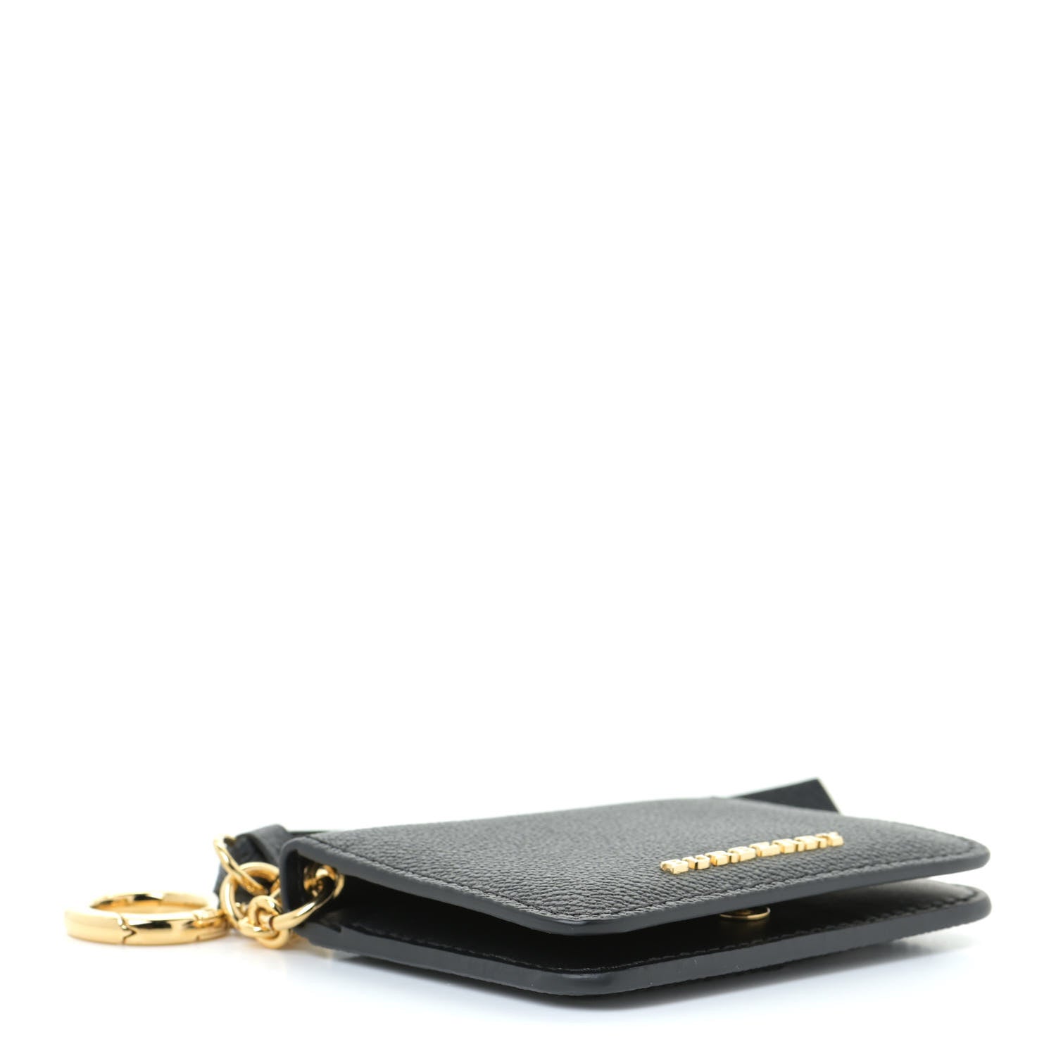 Burberry Soft Grain Calfskin Haymarket Check Camberwell Card Case Black 4 of 10