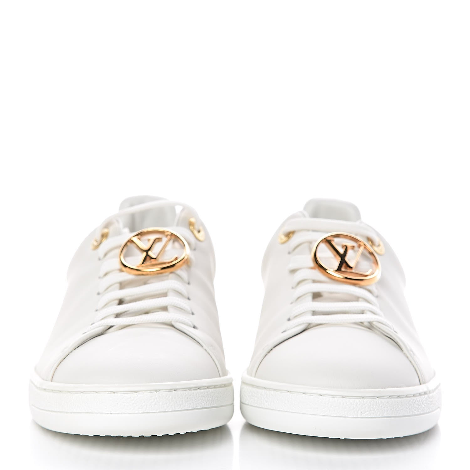 Louis Vuitton Calfskin Frontrow Sneakers 36.5 White 2 of 10