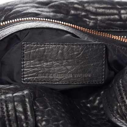 Alexander Wang Pebbled Lambskin Rocco Black Rose Gold Hardware 6 of 7