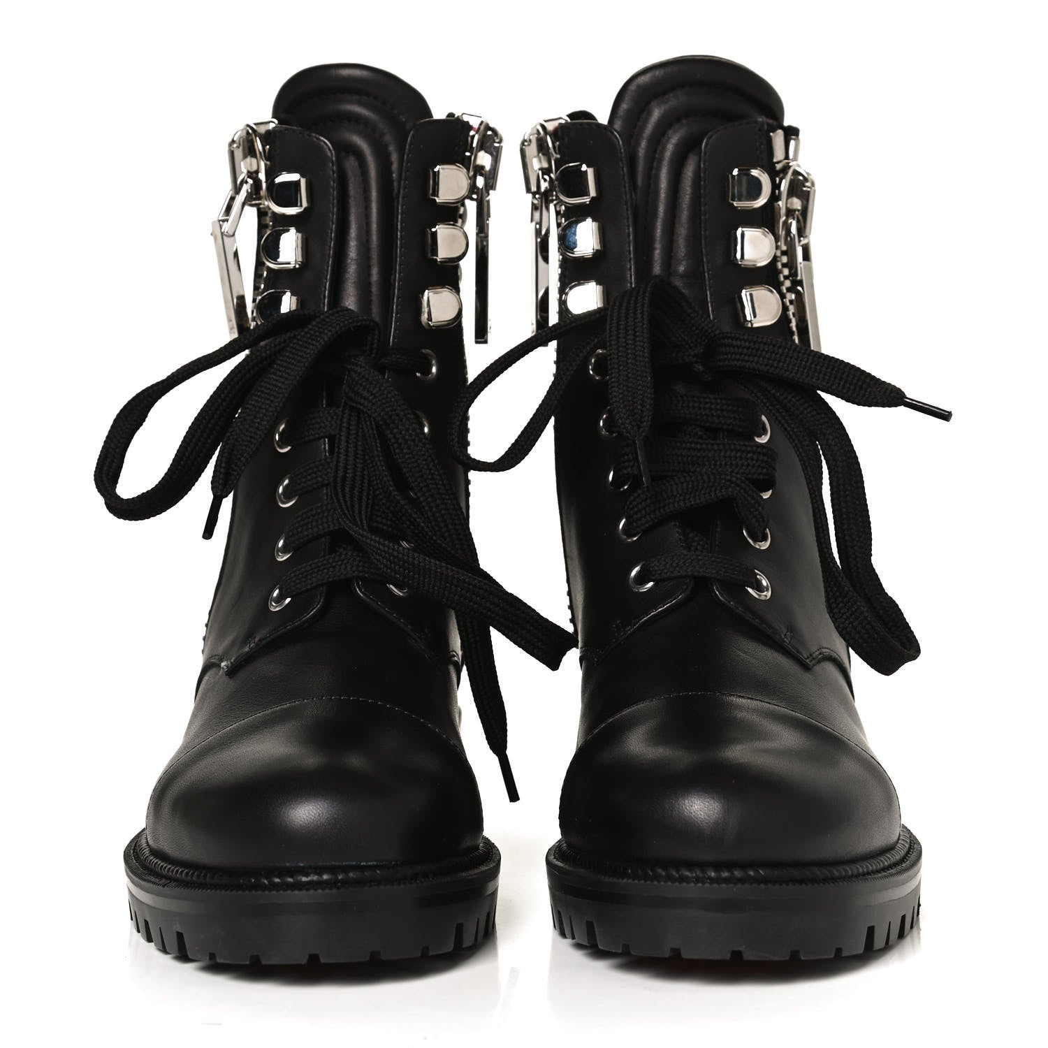 Christian Louboutin Calfskin Quilted En Hiver Boots 36.5 Black 2 of 9
