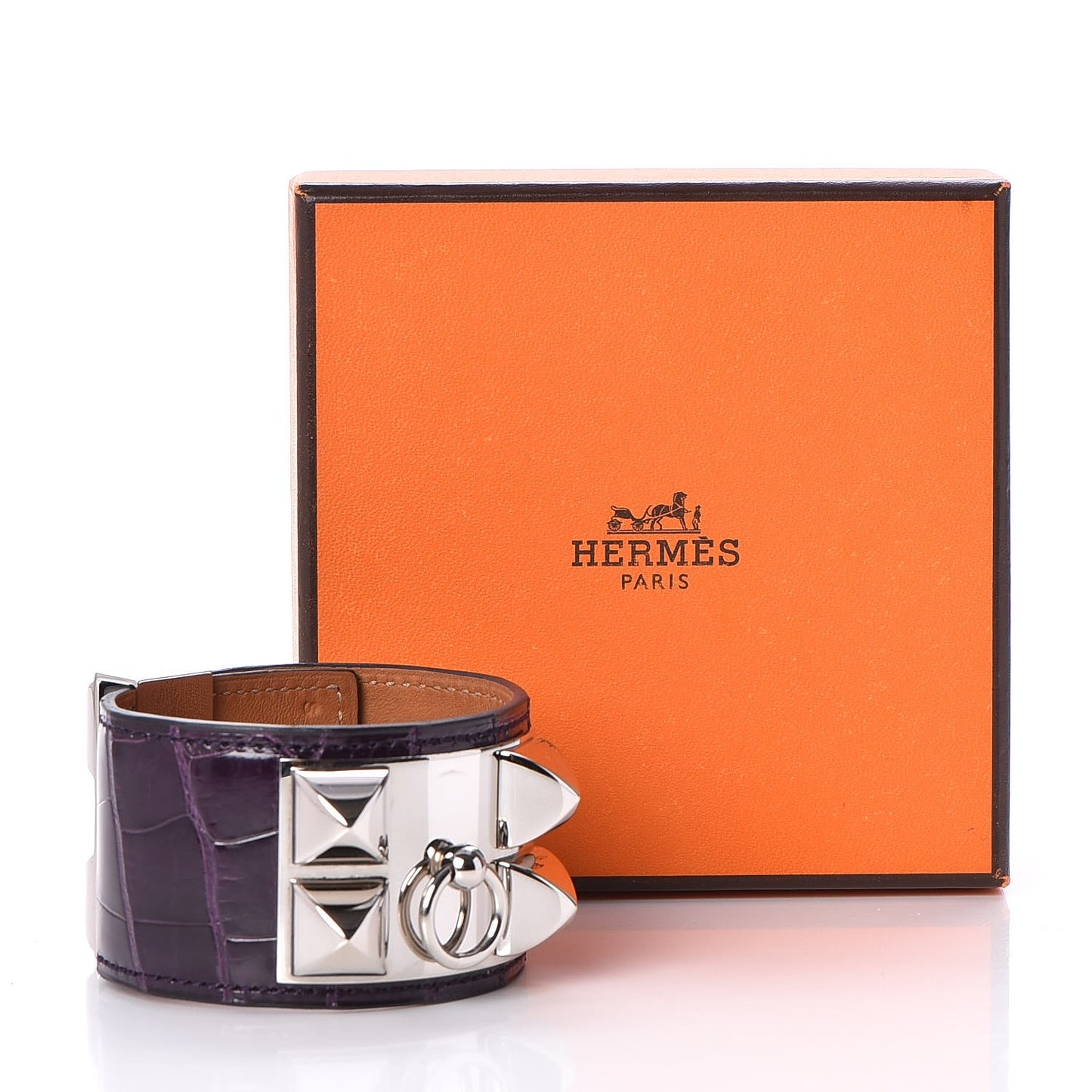 Shiny Alligator Collier De Chien CDC S Bracelet Amethyst