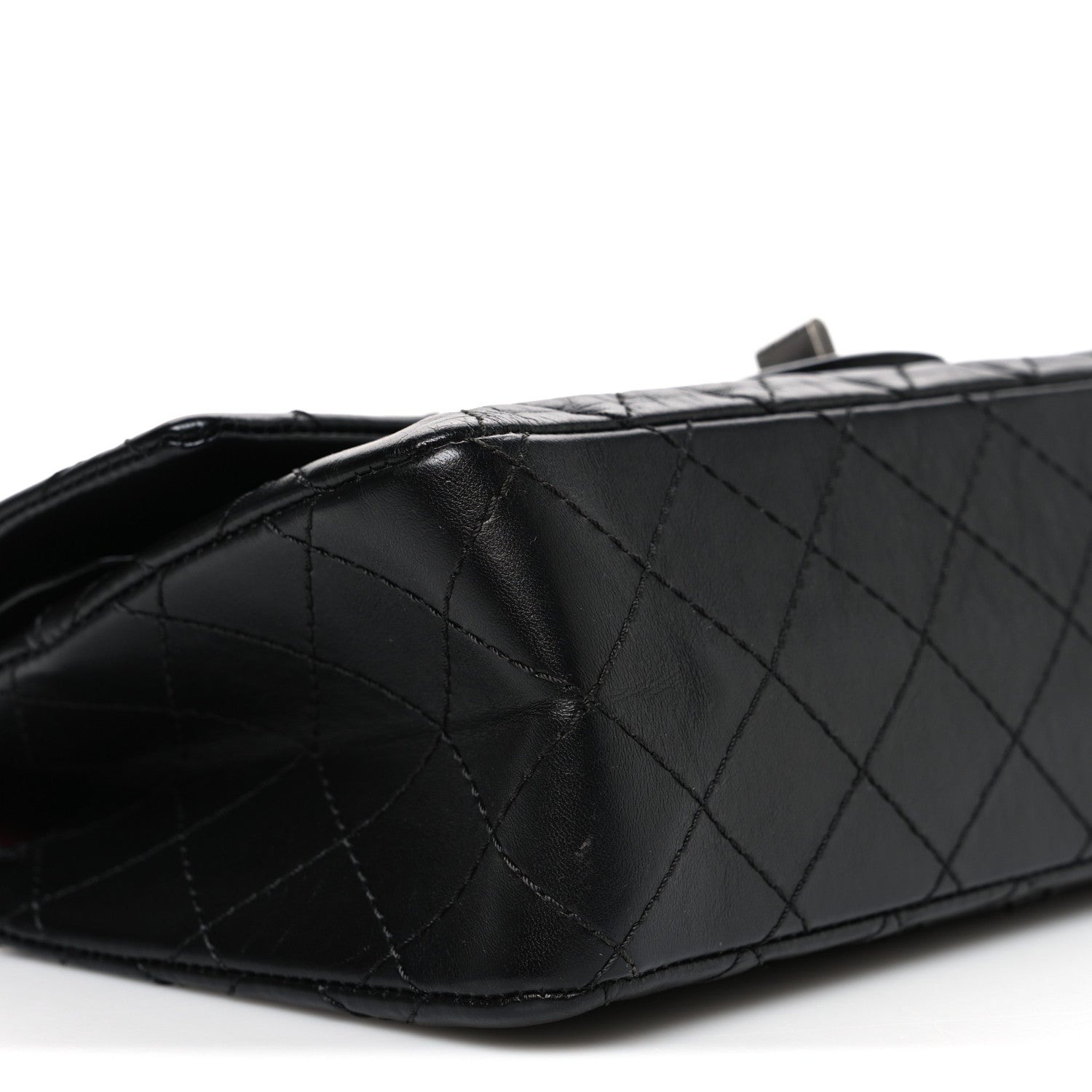 Chanel Aged Calfskin Quilted 2.55 Reissue 225 Flap Black 9 of 10