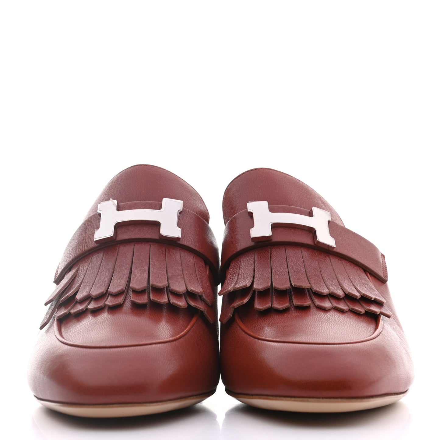 Goatskin Tuileries Mules 38 Cognac