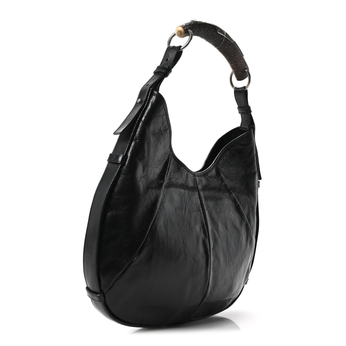 Buffalo Horn Mombasa Hobo Black