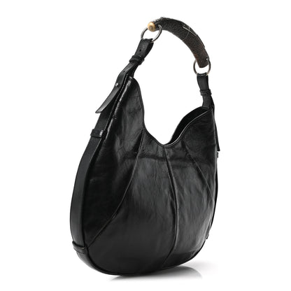 Saint Laurent Buffalo Horn Mombasa Hobo Black 3 of 9