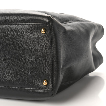 Chanel Caviar Medium Cerf Executive Shopper Tote Black 10 of 10