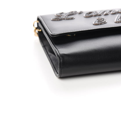 Dolce & Gabbana L'Amore Belleza Wallet Chain Black 6 of 7