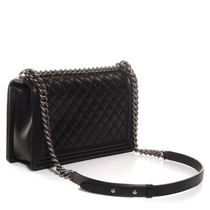 Chanel Lambskin Quilted New Medium Boy Flap Black 3 of 9