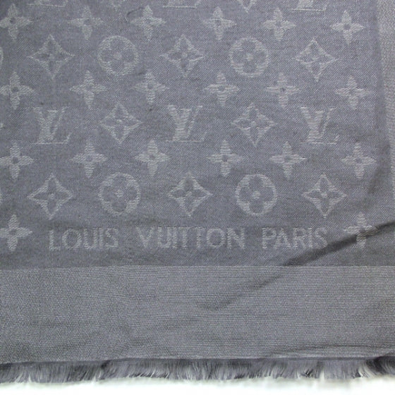 Monogram Lurex Shawl Anthracite