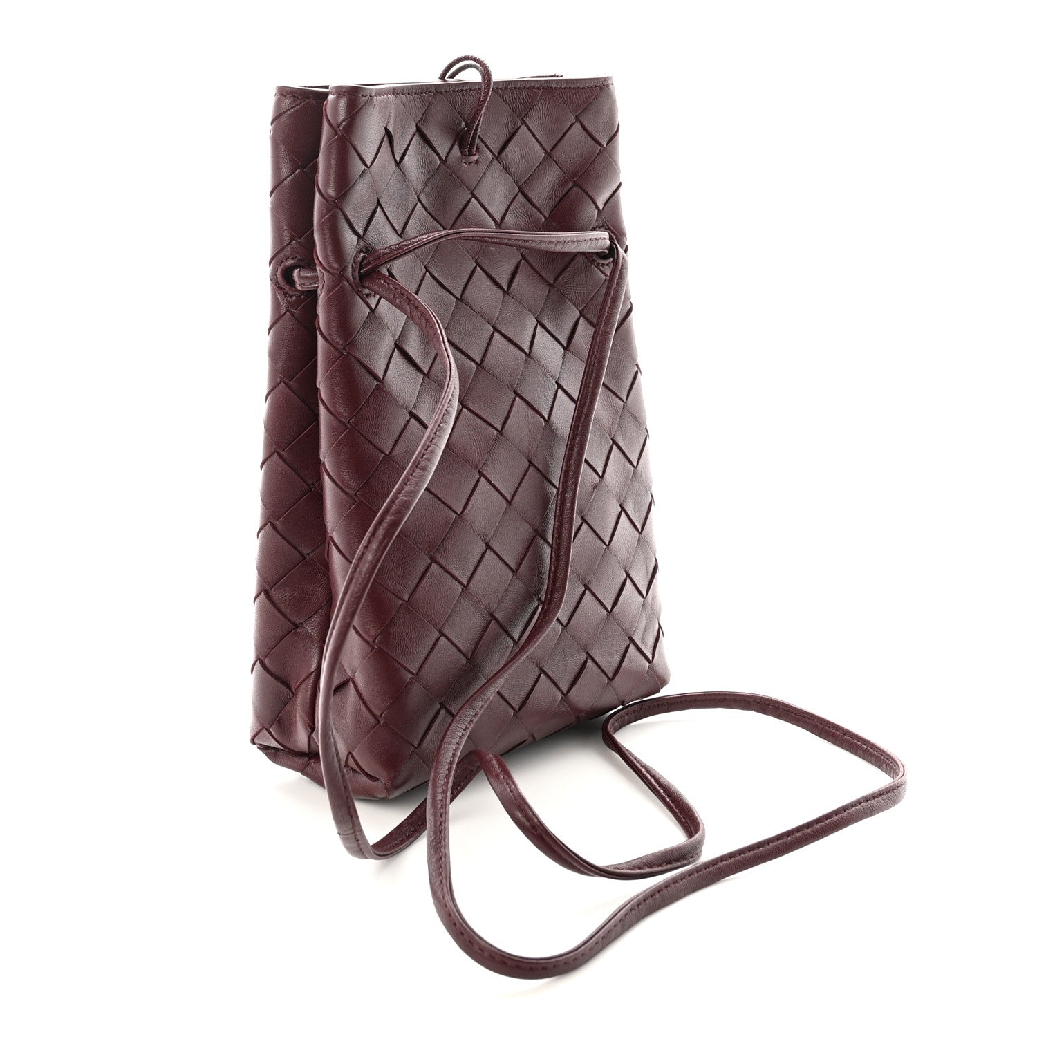 Bottega Veneta Nappa Intrecciato Andiamo Phone Pouch Barolo