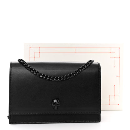Alexander McQueen Calfskin Skull Small Crossbody Bag Black 3 of 11