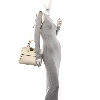 Salvatore Ferragamo Calfskin Medium Studio Soft Bag Mascarpone 2 of 11