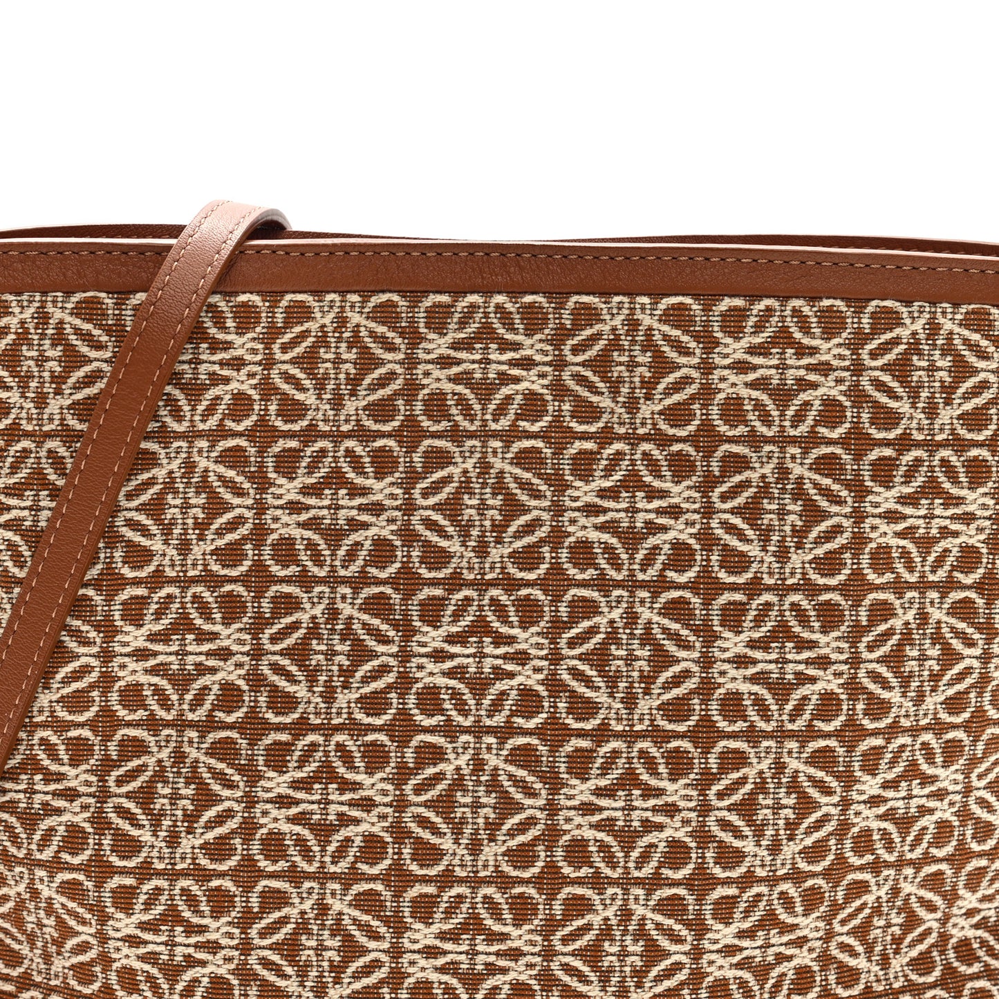 Jacquard Anagram Calfskin Mini Flamenco Knot Clutch Tan Pecan