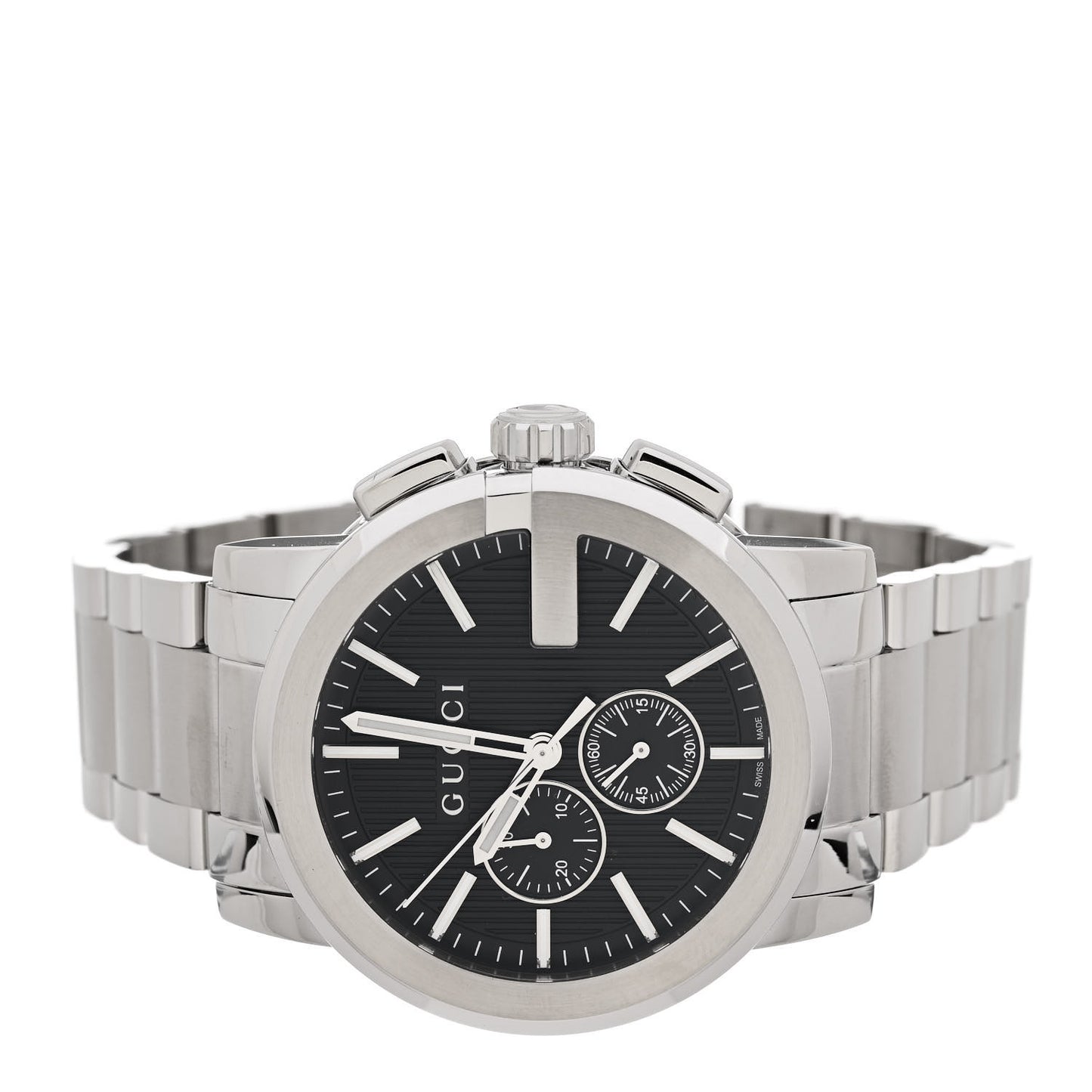 Stainless Steel 44mm G-Chrono Quartz Watch Black