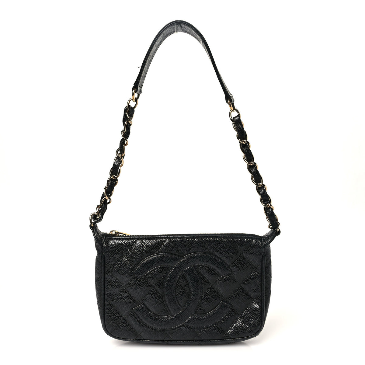 Chanel Caviar Quilted Timeless CC Shoulder Bag Black 1 of 13