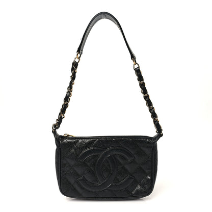 Chanel Caviar Quilted Timeless CC Shoulder Bag Black 1 of 13