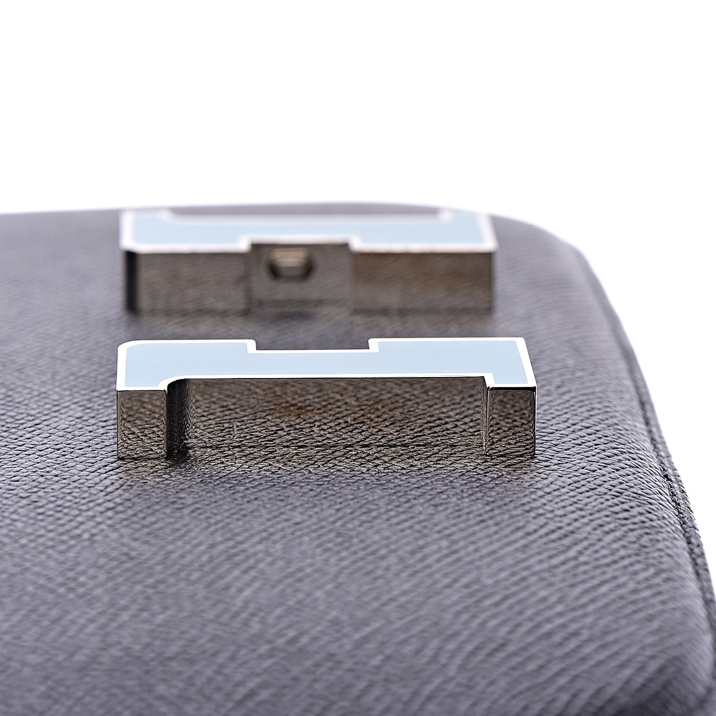 Epsom Enamel Constance 24 Black Bleu Saint Cyr