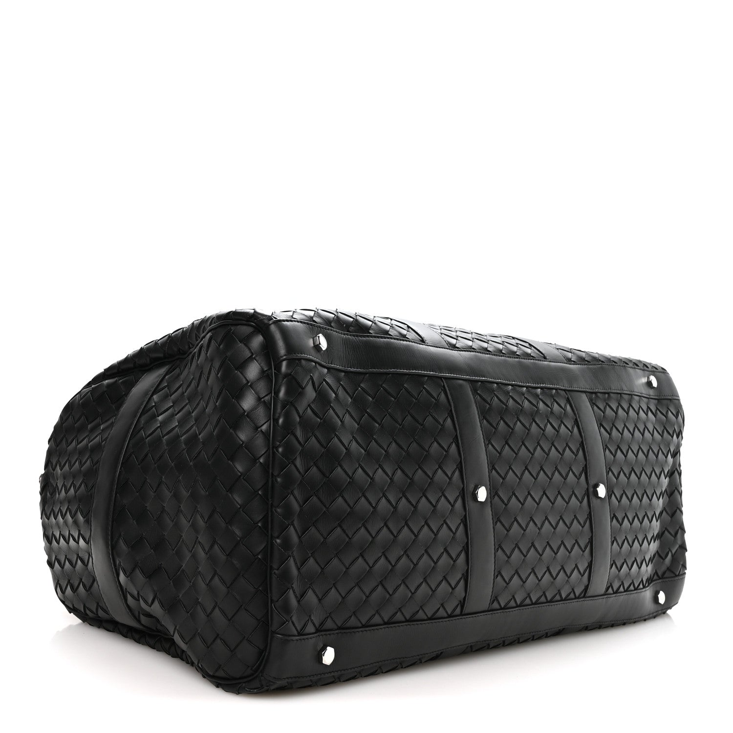 Bottega Veneta Nappa Intrecciato Weekend Bag Black 4 of 10