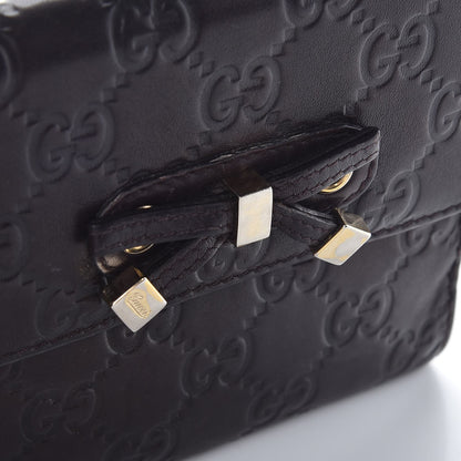 Gucci Guccissima Princy French Flap Wallet Chocolate Brown 8 of 8