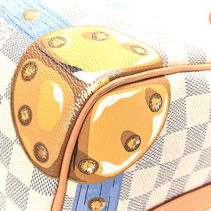 Louis Vuitton Damier Azur Summer Trunks Speedy Bandouliere 30 9 of 11