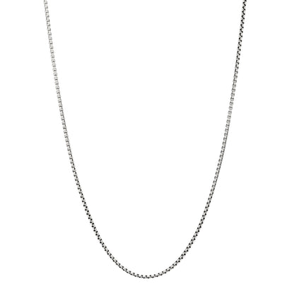 David Yurman Sterling Silver 14K Yellow Gold 1.7mm Baby Box Chain Necklace 18" 1 of 5