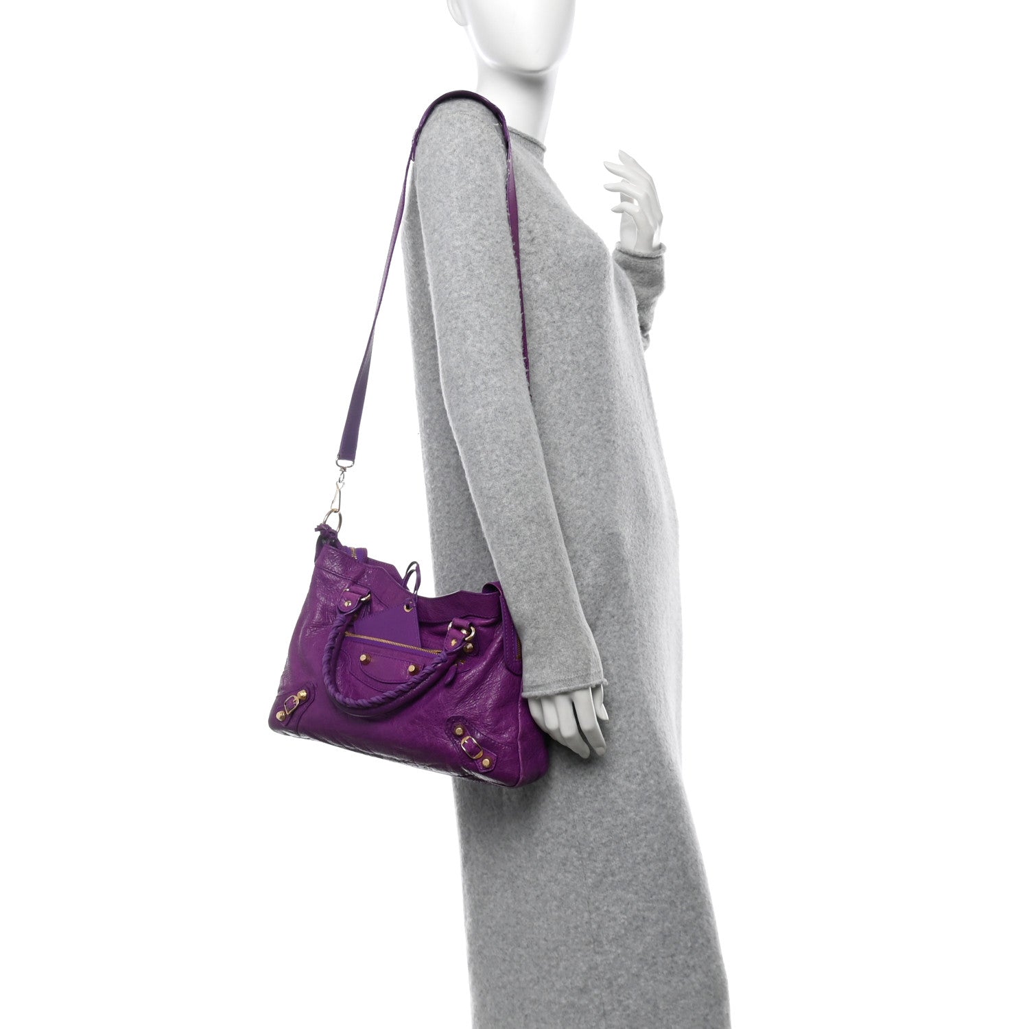 Balenciaga Agneau Giant 12 Gold Hardware Town Ultraviolet 2 of 11