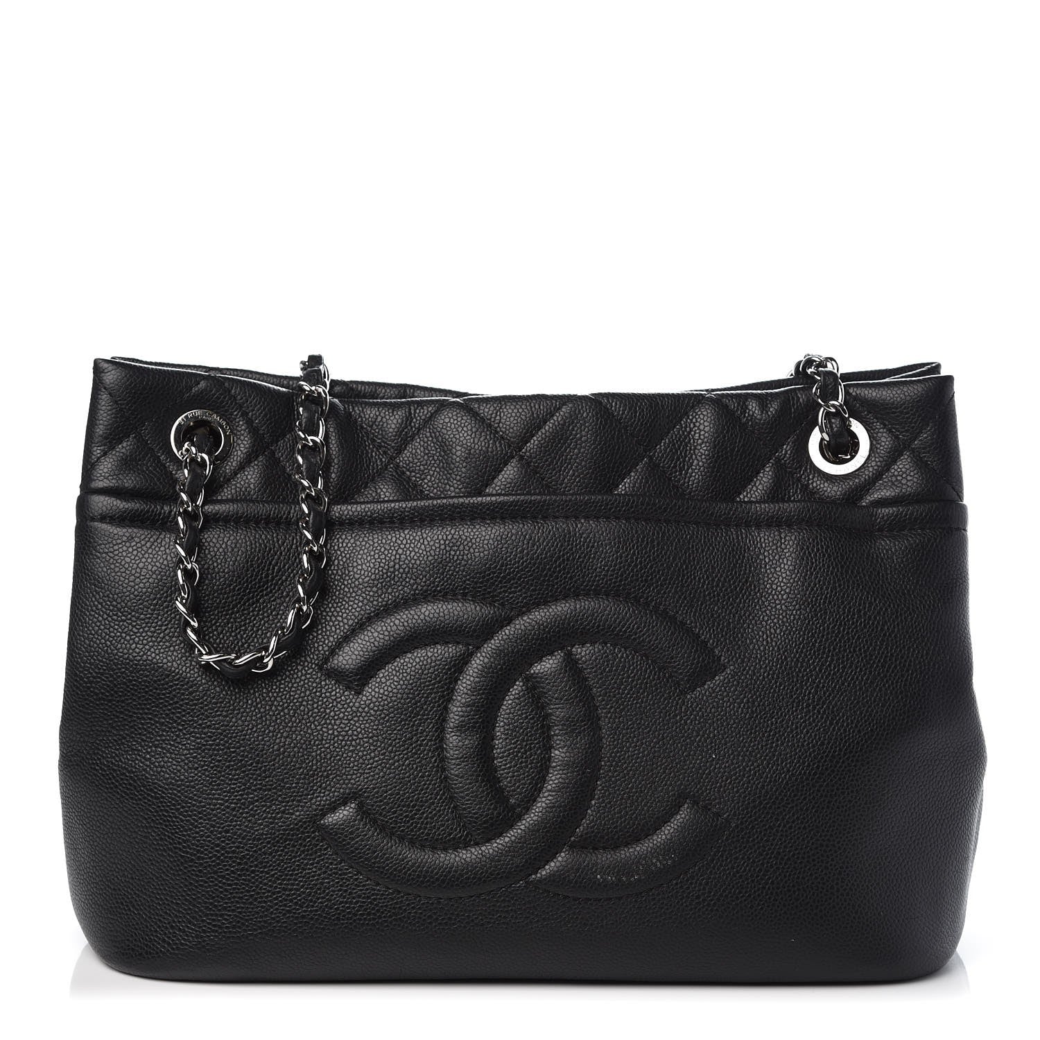 Chanel Caviar Quilted Timeless CC Soft Tote Black 1 of 8