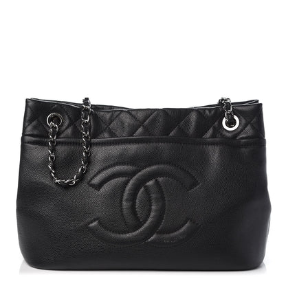 Chanel Caviar Quilted Timeless CC Soft Tote Black 1 of 8