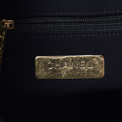 Chanel Calfskin Crocodile Embossed Large Backpack Black 6 of 10