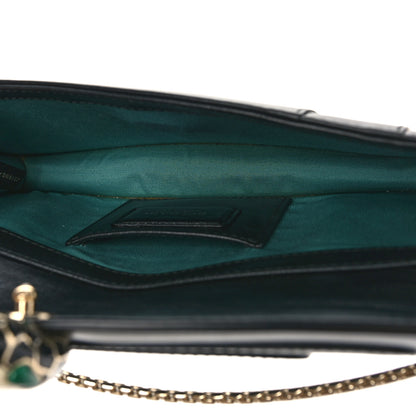 Bulgari Calfskin Serpenti Forever Shoulder Bag Black 6 of 9