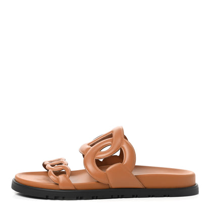 Hermes Nappa Extra Sandals 38 Naturel 1 of 8