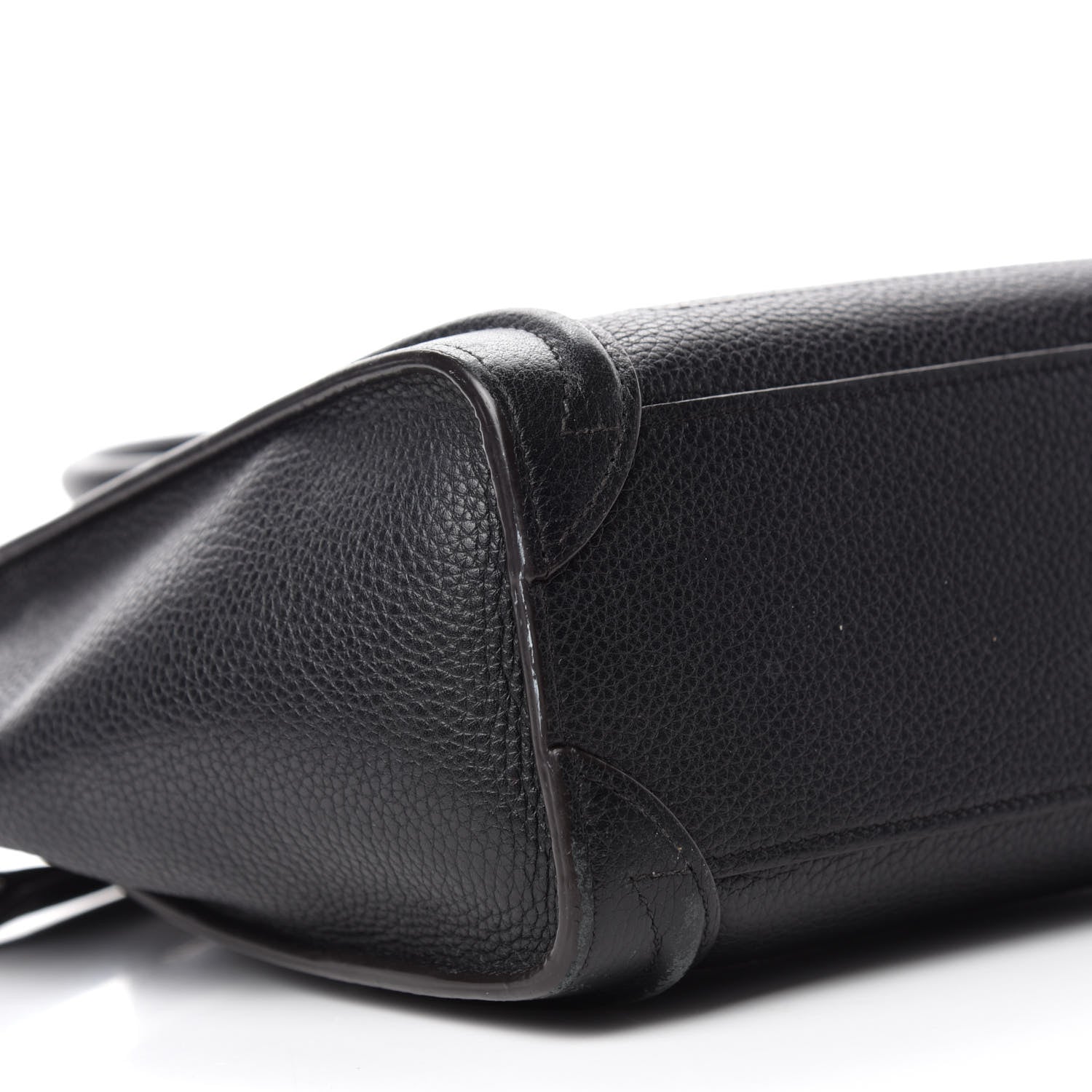 Celine Drummed Calfskin Nano Luggage Black 6 of 13