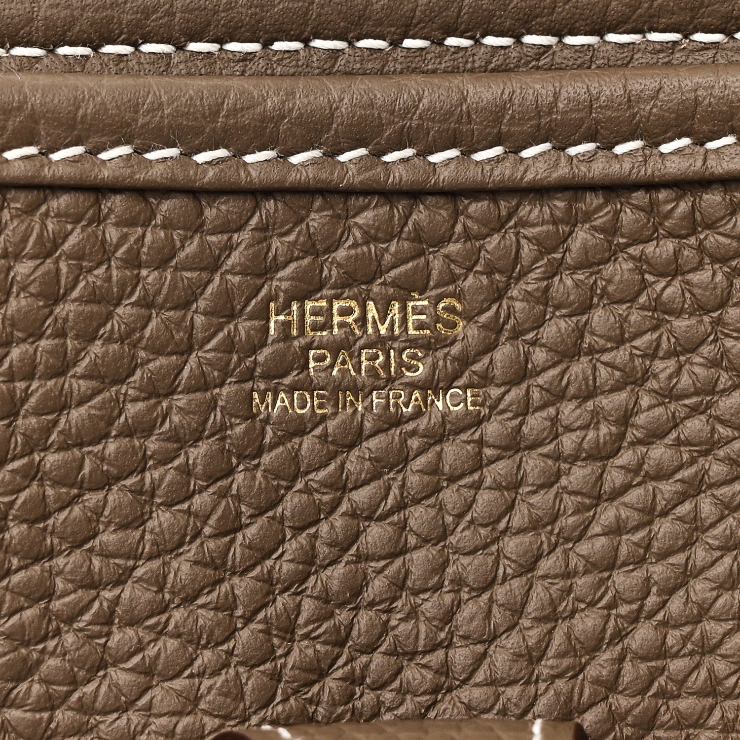 Hermes Taurillon Clemence Evelyne III PM  Etoupe 6 of 10