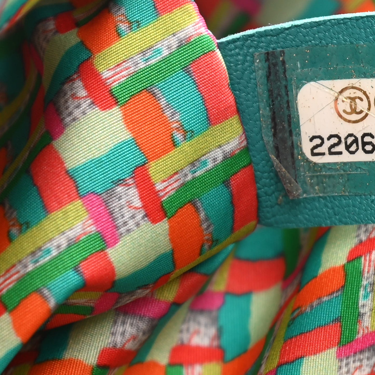 Lambskin Quilted Small Coco Rain Flap Turquoise