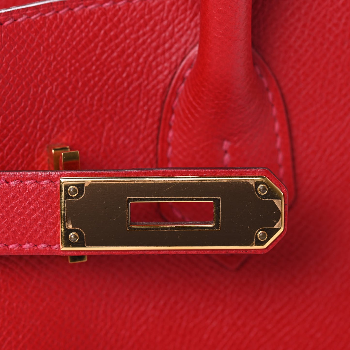Epsom Birkin 30 Rouge Casaque