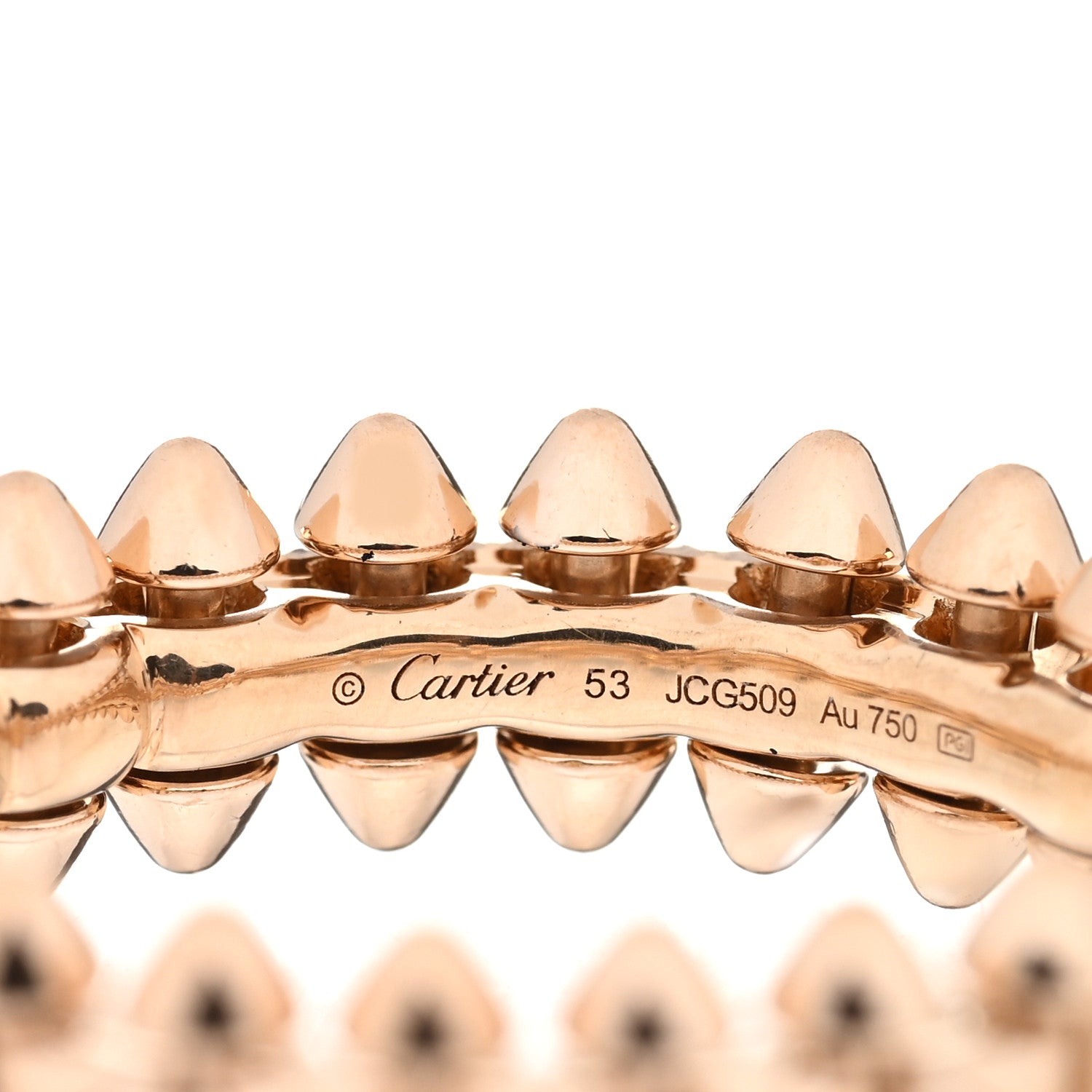 Cartier 18K Pink Gold SM Clash De Cartier Ring 53 6.5 4 of 4