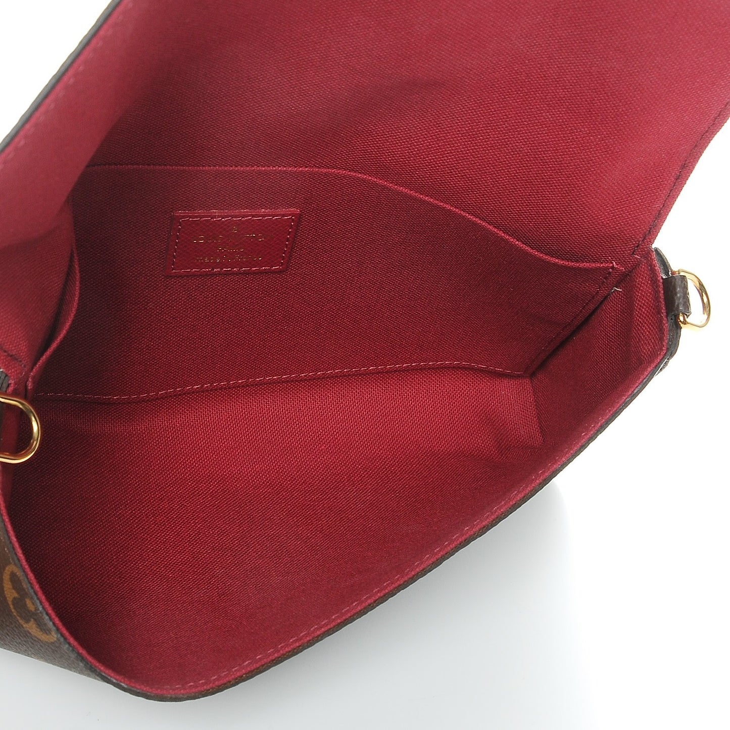 Monogram Pochette Felicie Chain Wallet Fuchsia