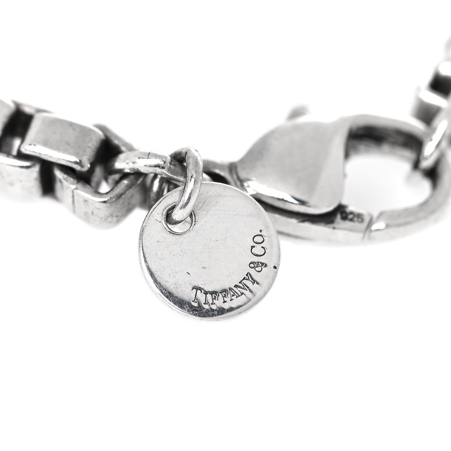 Tiffany Sterling Silver 4mm Venetian Link Bracelet 4 of 6