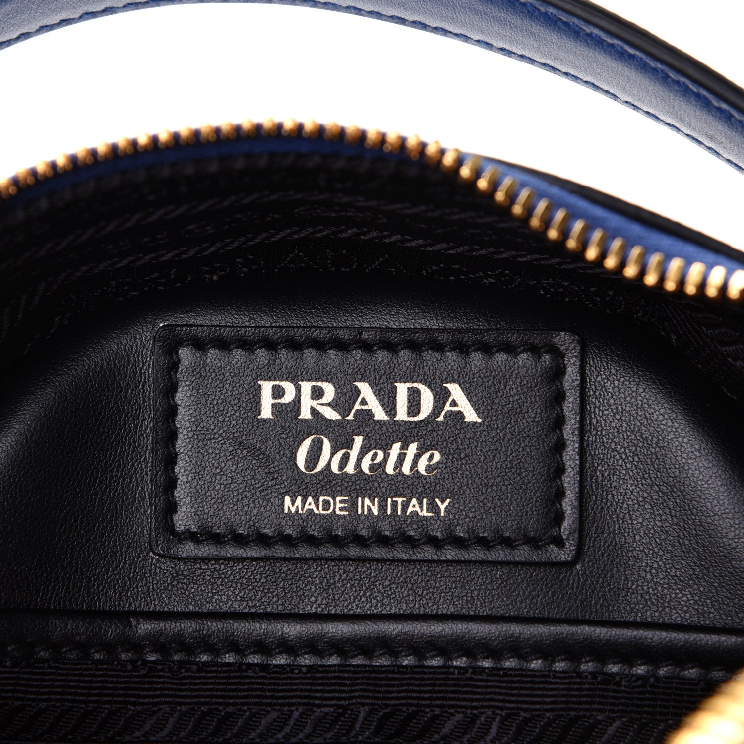 Prada Saffiano Lux Mini Odette Backpack Bleuette 5 of 6