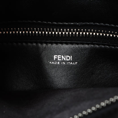 Fendi Shiny Nappa Trapuntata DotCom Chain Satchel Black 6 of 7