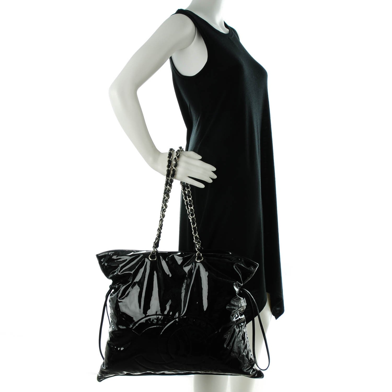 Chanel Patent Bonbons Shopper Tote Black 2 of 6